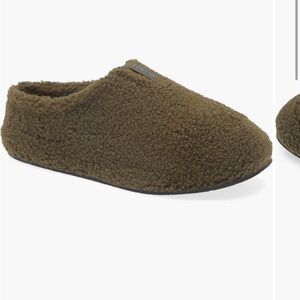 BOMBAS MENS OLIVE SUNDAY SLIPPERS
